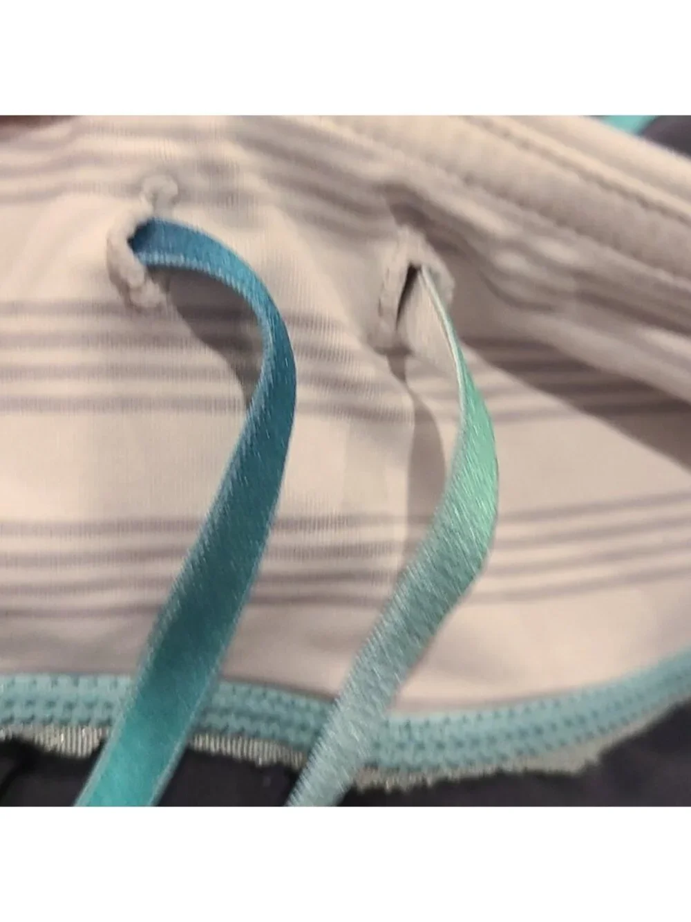 Lululemon - Speed Shorts grey, white, mint green